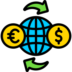 taux de change Icône