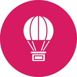 Hot air ballon icon