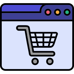Web shopping icon