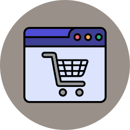 Web shopping icon