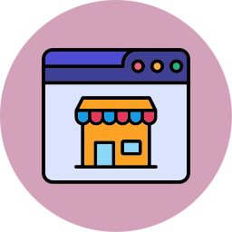 Online shop icon