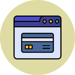 Online payment icon