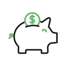 Piggy bank icon