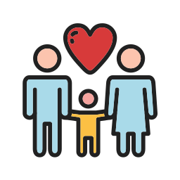 padres adoptivos icono