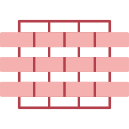parede de tijolos Ícone