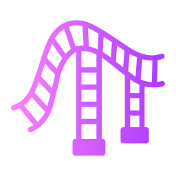 Roller coaster icon