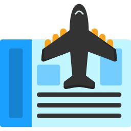 vliegticket icoon