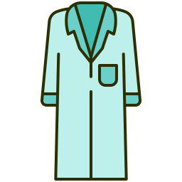 fartuch laboratoryjny ikona