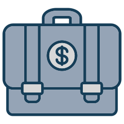 pracownicza walizka ikona