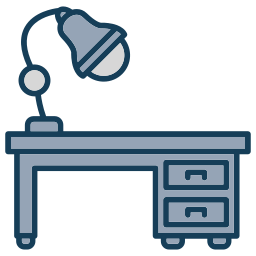 Desk lamp icon