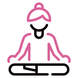 postura de ioga Ícone