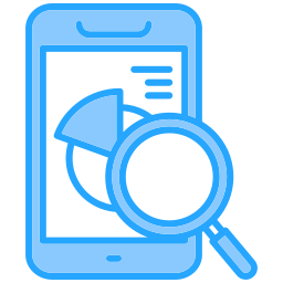 Mobile analytics icon