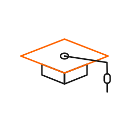 graduación icono