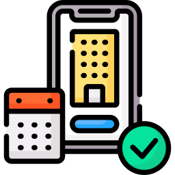 Hotel booking icon