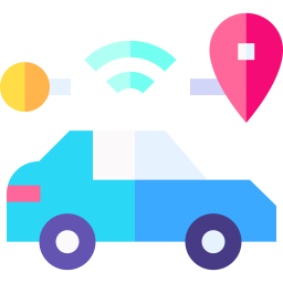 Autonomous car icon