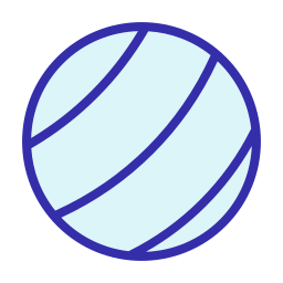 Пилатес мяч иконка