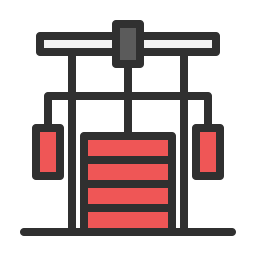 Gym bars icon