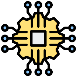 circuito neuronal icono