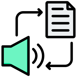 Speech synthesis icon