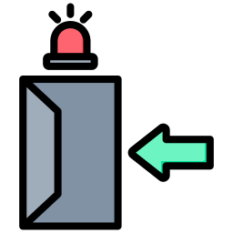 Emergency exit icon