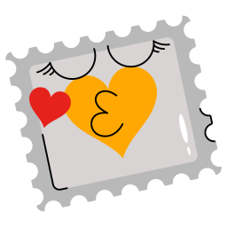 편지 우표 icon