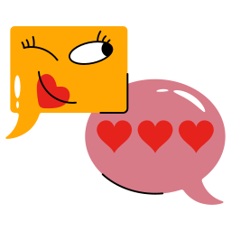 Love chat icon