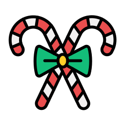 bastón de caramelo icono