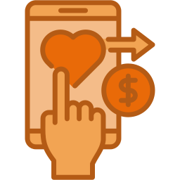 Online donation icon