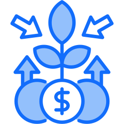 recaudación de fondos icono