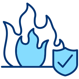 seguro contra incendios icono