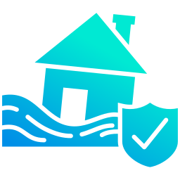 Flood insurance icon