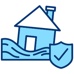 Flood insurance icon