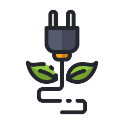 Eco energy icon