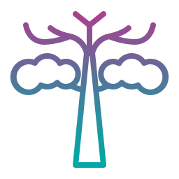 árbol de invierno icono