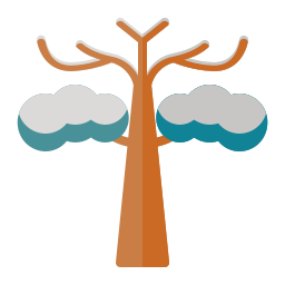 Winter tree icon