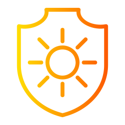 Sun protection icon