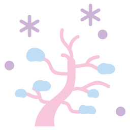 árbol de invierno icono