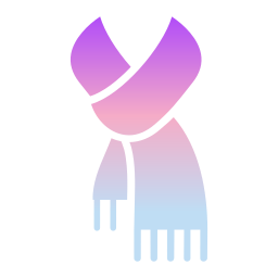 Зимний шарф иконка