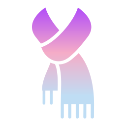 Winter scarf icon