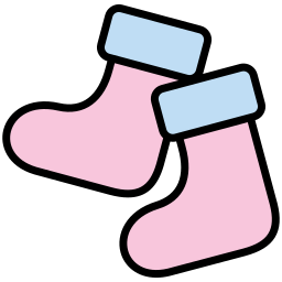 Winter sock icon