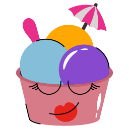 Ice cream cup icon