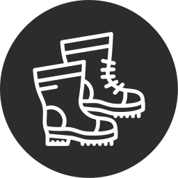 Hiking boots icon