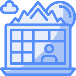 réunion en ligne Icône