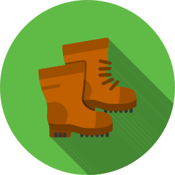 Hiking boots icon
