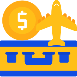 presupuesto de viaje icono