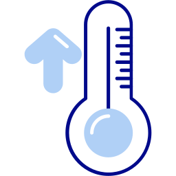 alta temperatura icono