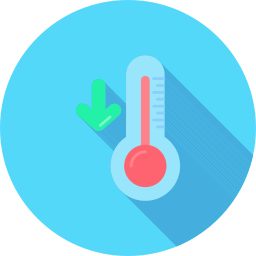 baja temperatura icono