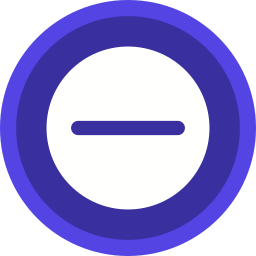 Minus sign icon