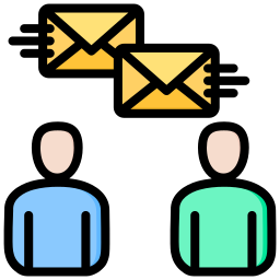 communication par courrier électronique Icône