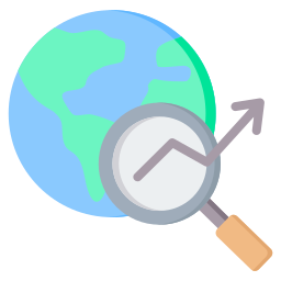 mondiaal onderzoek icoon